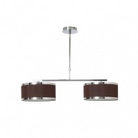 Distribuidor - Lâmpadas Diversas | Lâmpadas Clássicas | LAMPARA LANZAROTE MARRON 2XE27 (REGX85) Ref: 068452002